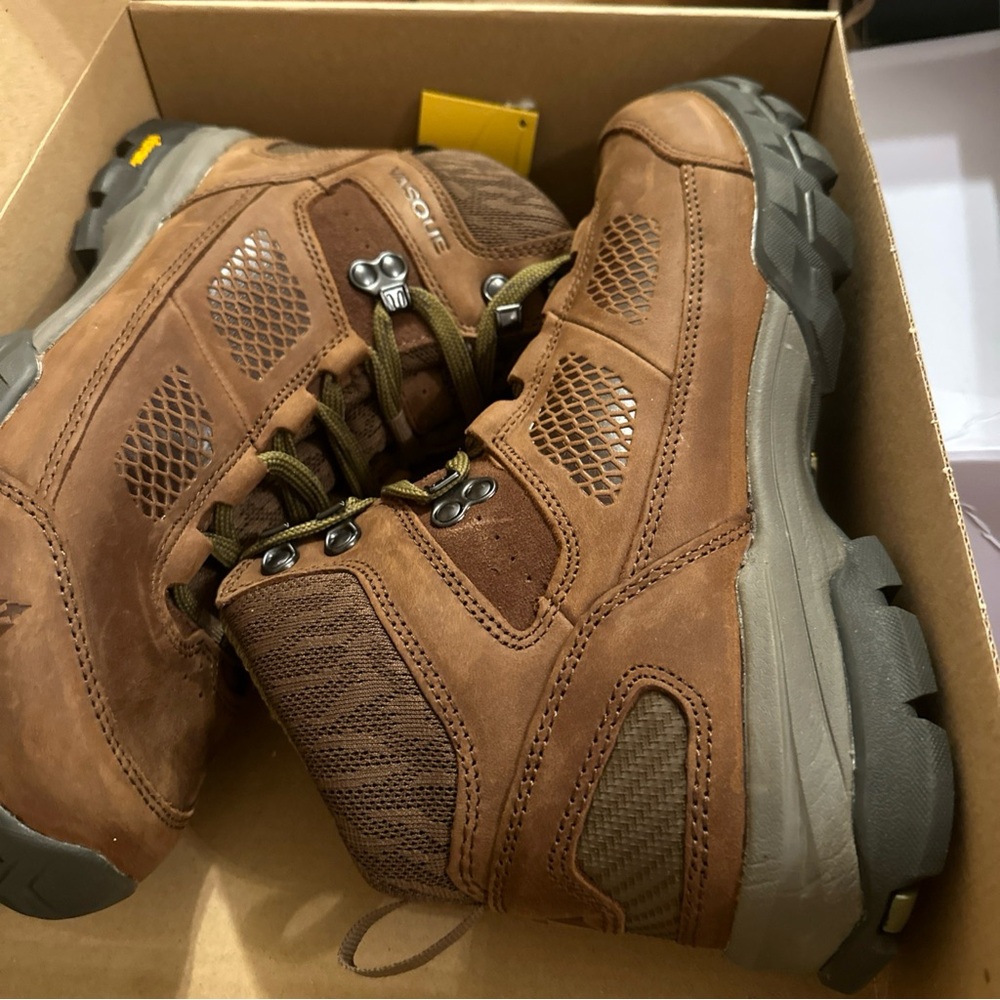 Vasque Men's Talus Mid Waterproof Hiking Boot Brown/Avocado 9W New RARE OOS